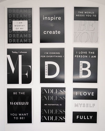 Customer photo review of Self Love Wall Kit (Black)