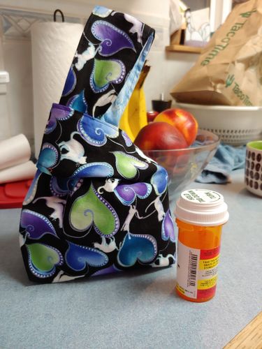 Customer photo review of Reversible Japanese Knot Bag Pattern