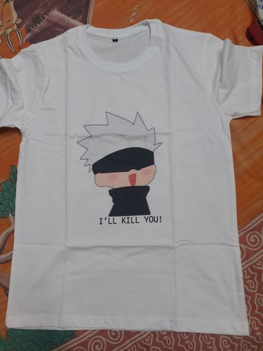 Customer photo review of I'LL KILL YOU - Satoru Gojo T-shirt
