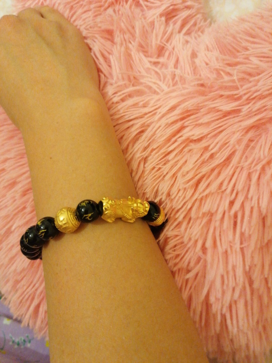 Customer photo review of Pi Yao Obsidian Wealth Bracelet