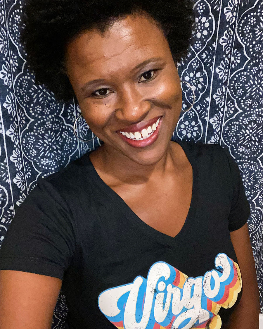 Customer photo review of Retro Distressed Virgo Zodiac Shirt