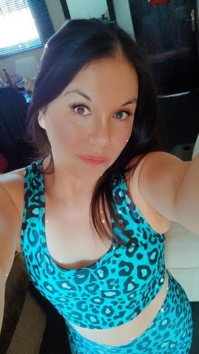 Customer photo review of Bikers Print Turquesa 🧿