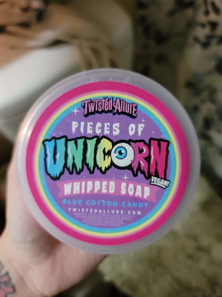 Customer photo review of Pieces of Unicorn Whipped Soap