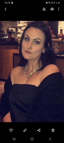 Customer photo review of Amber Prescription Contact Lenses