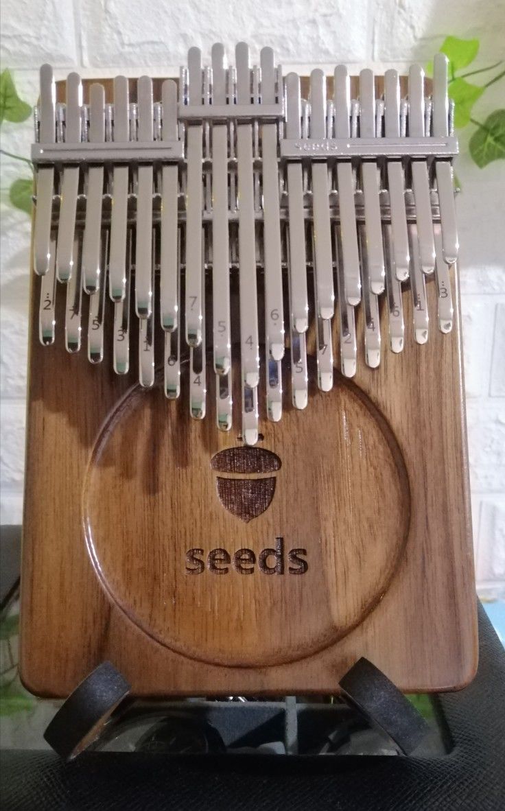 Customer photo review of Seeds 34 Keys 24 Key Chromatic Kalimba Double Layer Treble Thumb Finger Piano