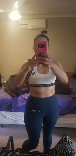 Customer photo review of Black Active Sports Bra