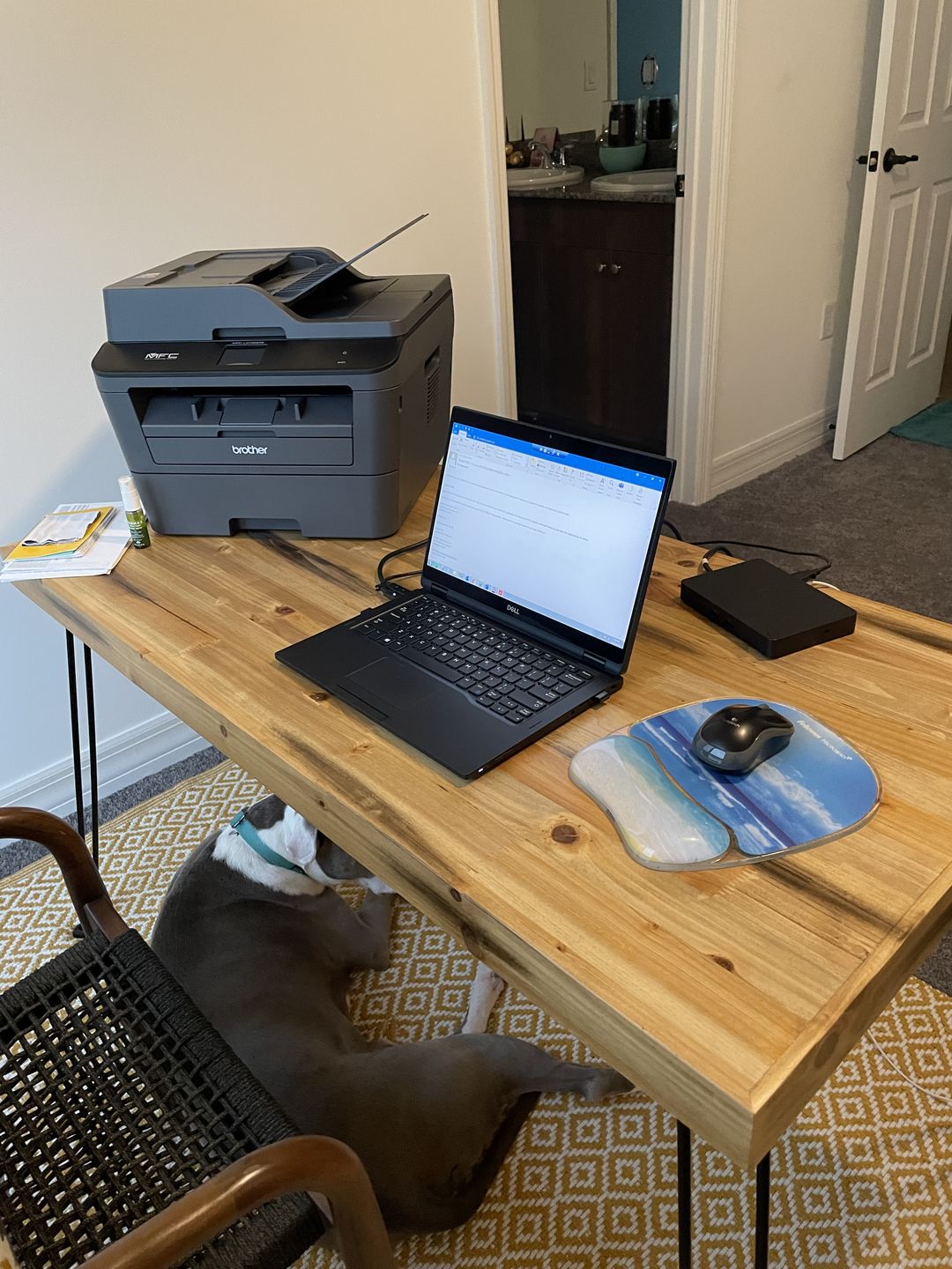 Customer photo review of The Portland Folding Desk.
