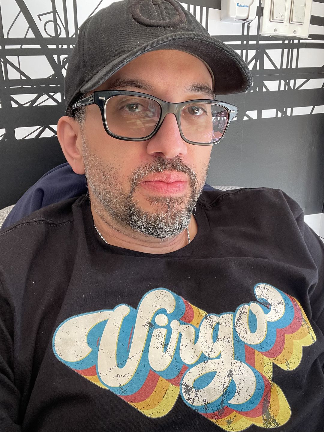 Customer photo review of Retro Distressed Virgo Zodiac Shirt