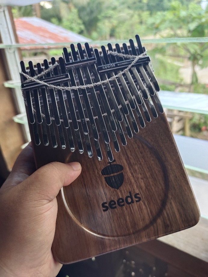 Customer photo review of Seeds 34 Keys 24 Key Chromatic Kalimba Double Layer Treble Thumb Finger Piano