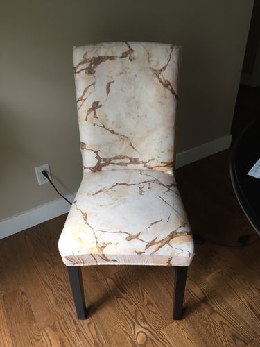 Customer photo review of Cabrexa Plain color Chair Covers