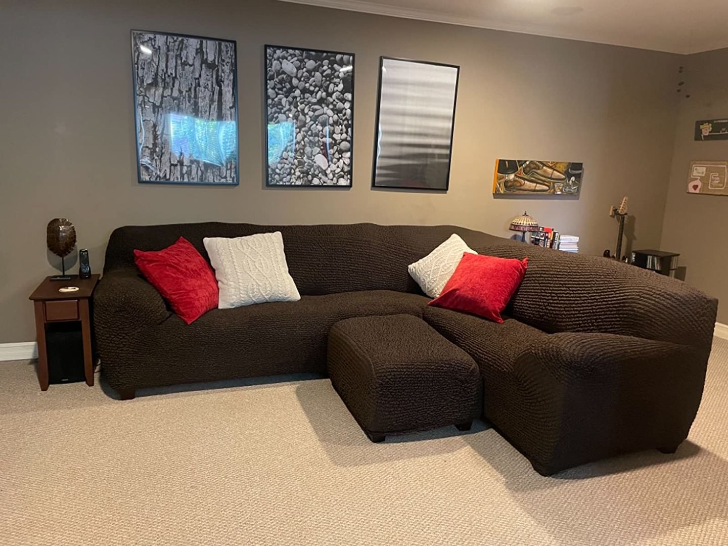 Customer photo review of Corner Sofa Slipcover, Comfort Collection