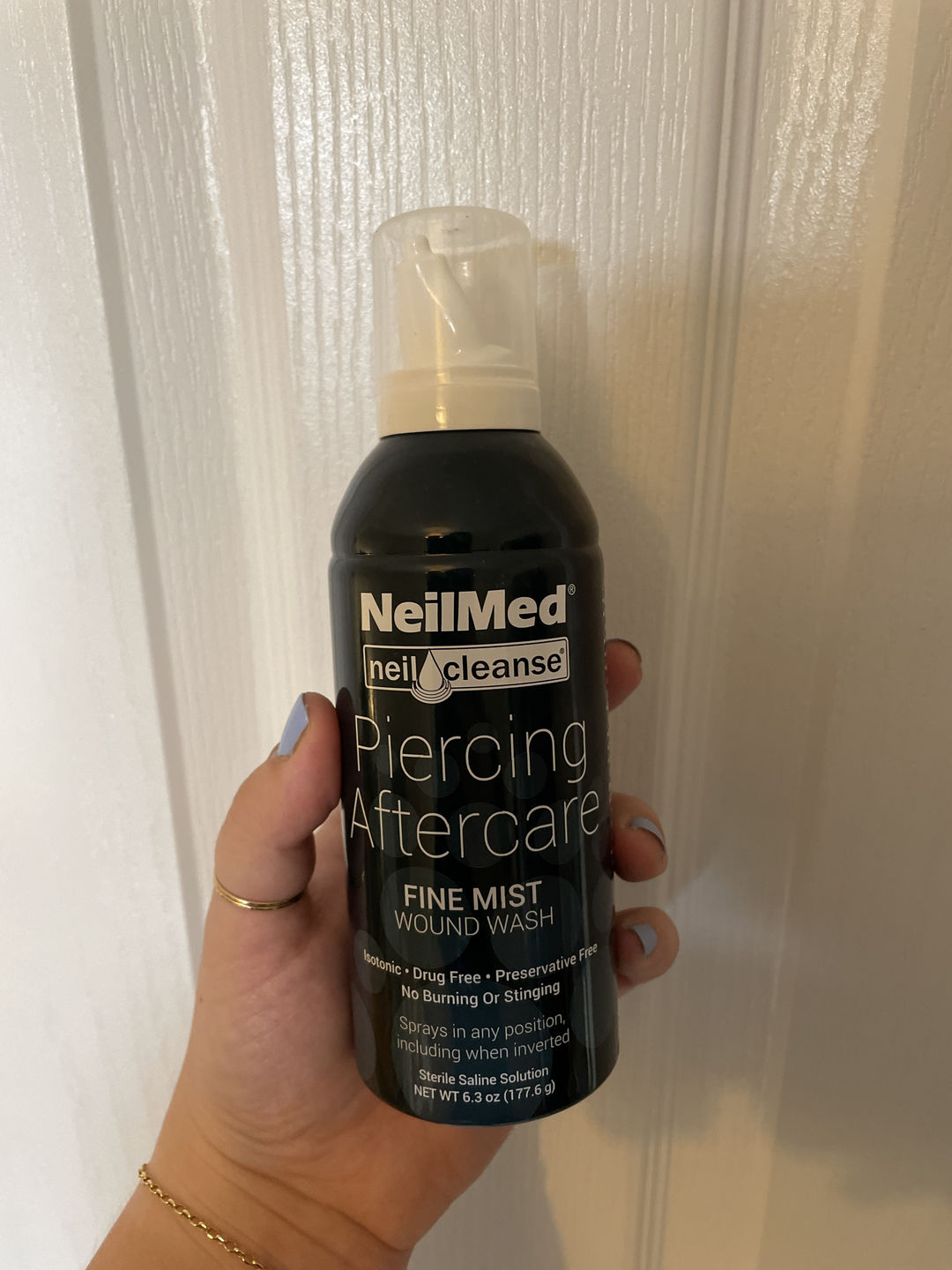 Customer photo review of NeilMed Sterile Saline Piercing Aftercare