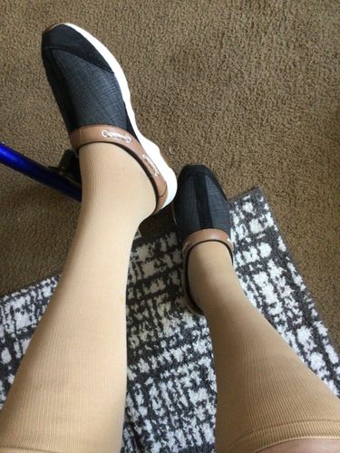 Customer photo review of Knee-High Compression - Nude