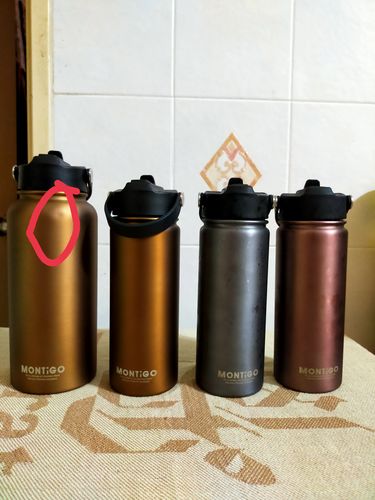 Customer photo review of Metallic Ace Bottle Brass 530ml/950ml (18oz/32oz) 2-Pack Bundle