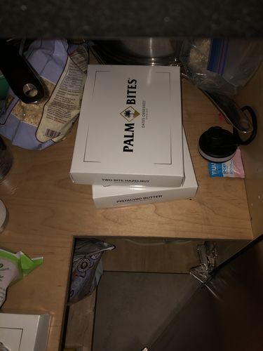 Customer photo review of Pistachio Butter Two Bite Palm Bites