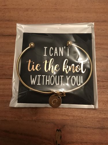 Customer photo review of AC Initial in Knot Bracelet