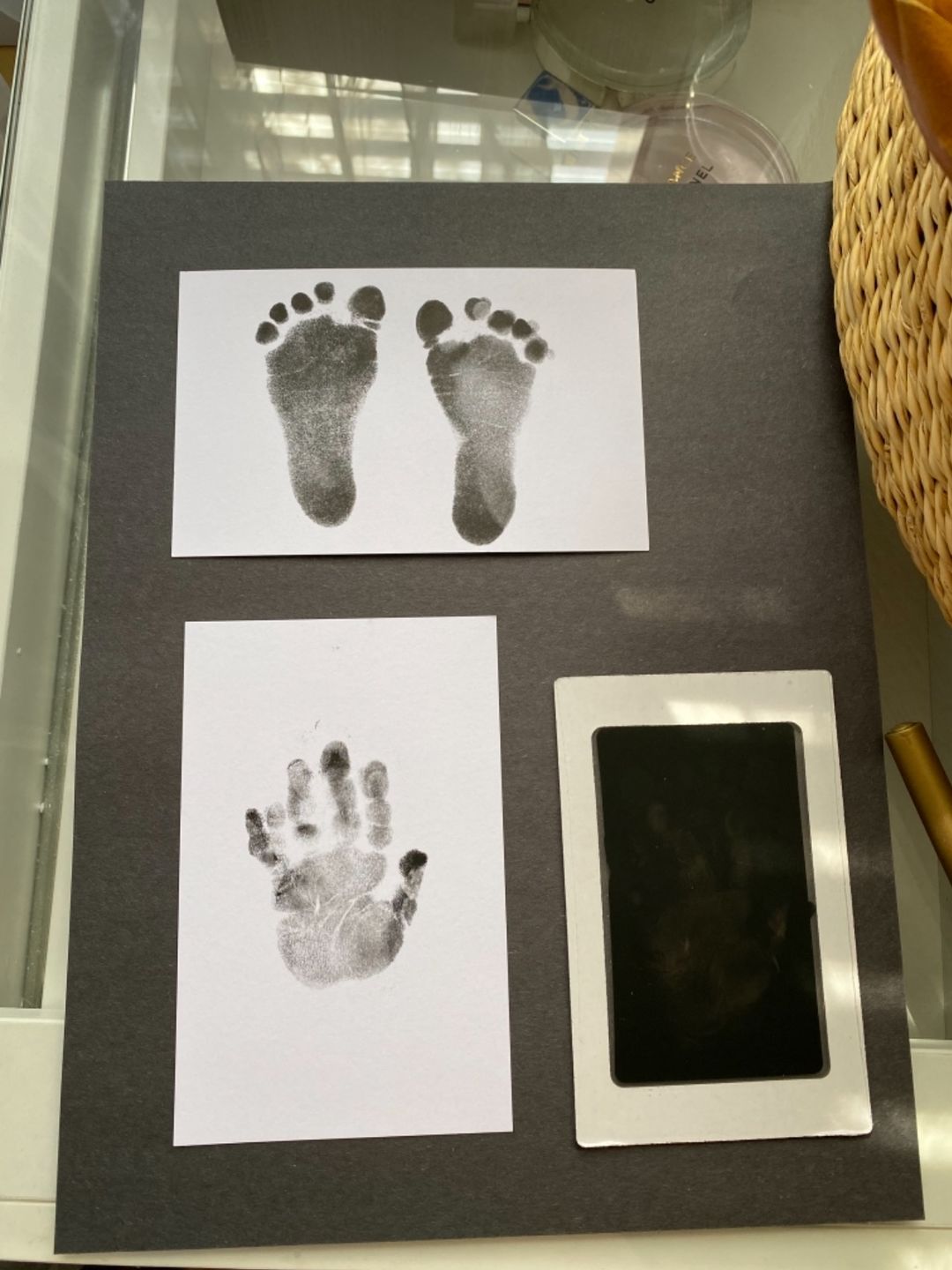 Customer photo review of 2-Pack Hand & Footprints Inkless Ink Pads