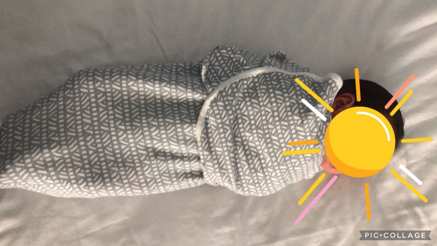 Customer photo review of 3-Pack SOOTHE Swaddle Wraps