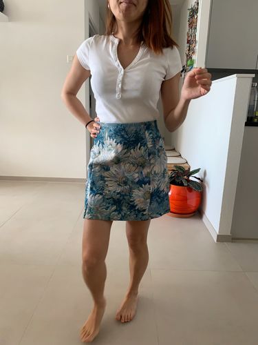 Customer photo review of Amelie Floral Mini Skirt