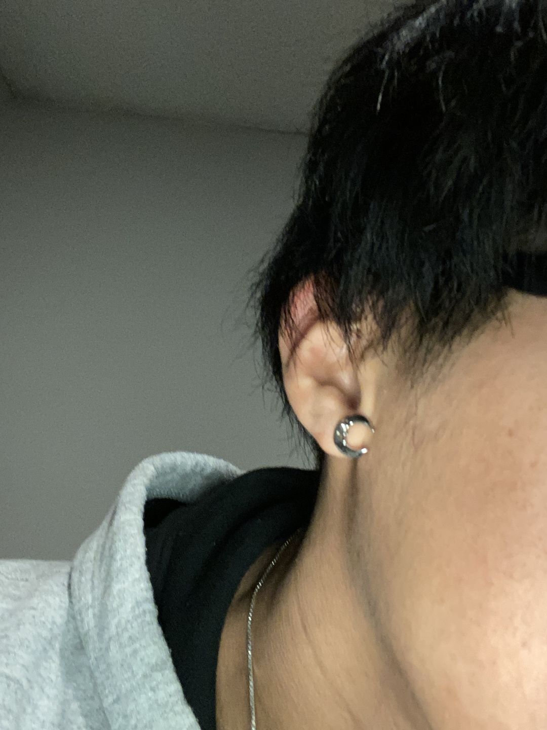 Customer photo review of 'LUNA' LUNATIC LUNAR EARRING