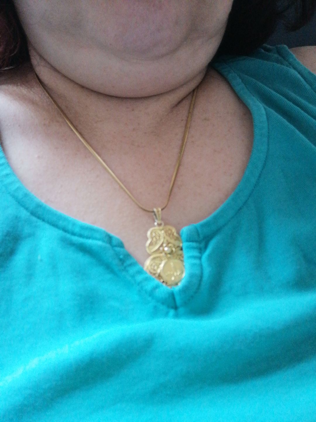 Customer photo review of Manasa necklace (length selection)