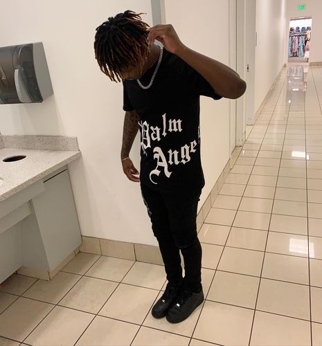 Customer photo review of PALM ANGELS Big print T-Shirt