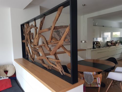 Customer photo review of MAZE Holz Raumteiler 220 cm x 100cm