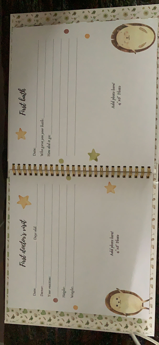 Customer photo review of Baby First Years Memory Book