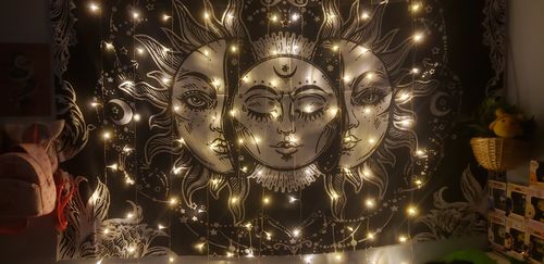Customer photo review of DormVibes Warm White Wall Lights
