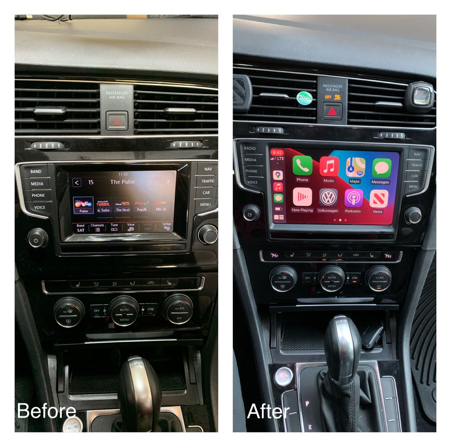 Customer photo review of VW MK7/MK7.5 MIB2 Retrofit Kit (Vent Included)