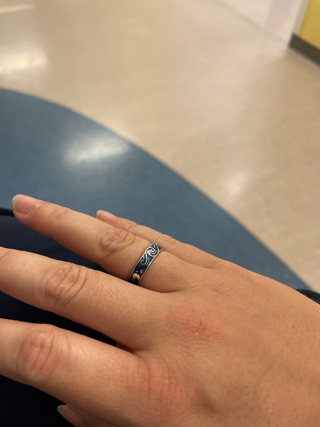Customer photo review of Van Gogh The Starry Night Couple Rings