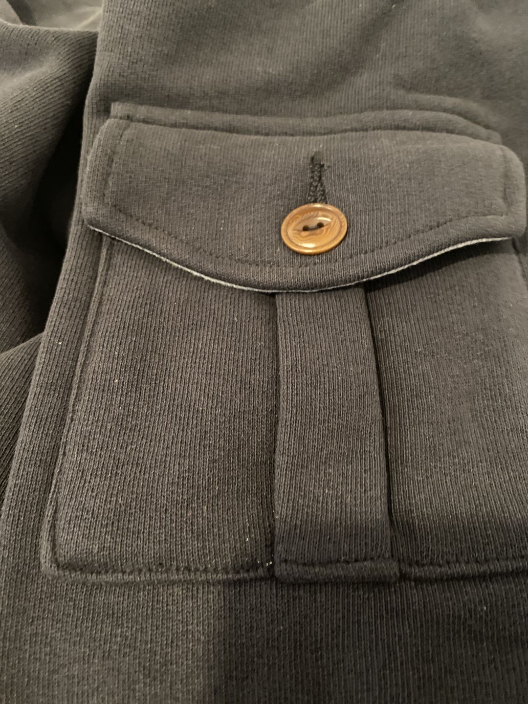 Customer photo review of Military Pocket Sweatshirt - Black