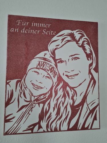 Customer photo review of Porträt mit Glitzer 🌟 WOW Effekt