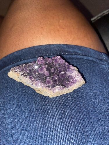 Customer photo review of Raw Amethyst Quartz Crystal Cluster