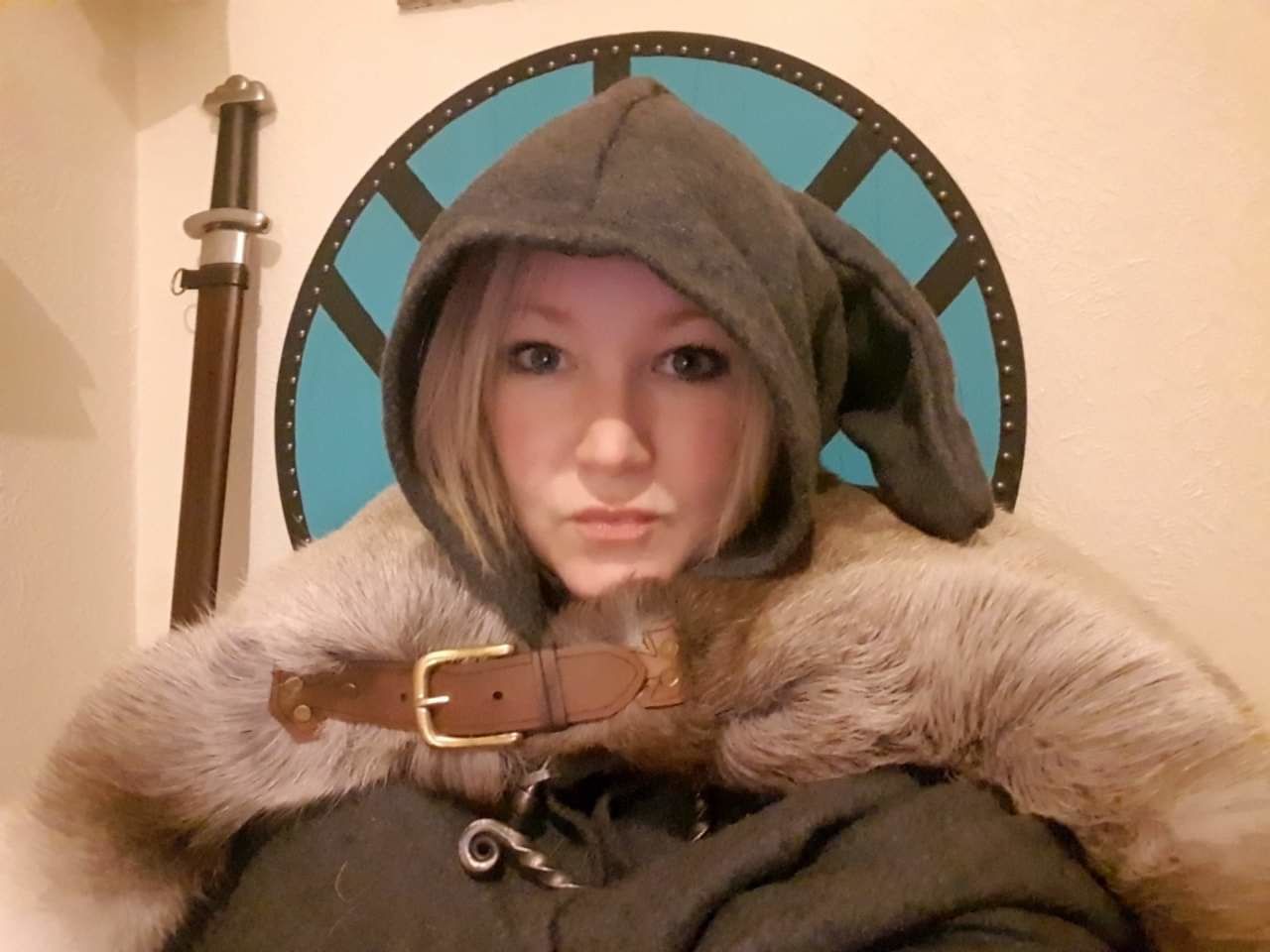 Customer photo review of Reindeer Hide Mantle