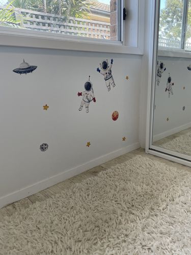 Customer photo review of Outer Space Decal Set