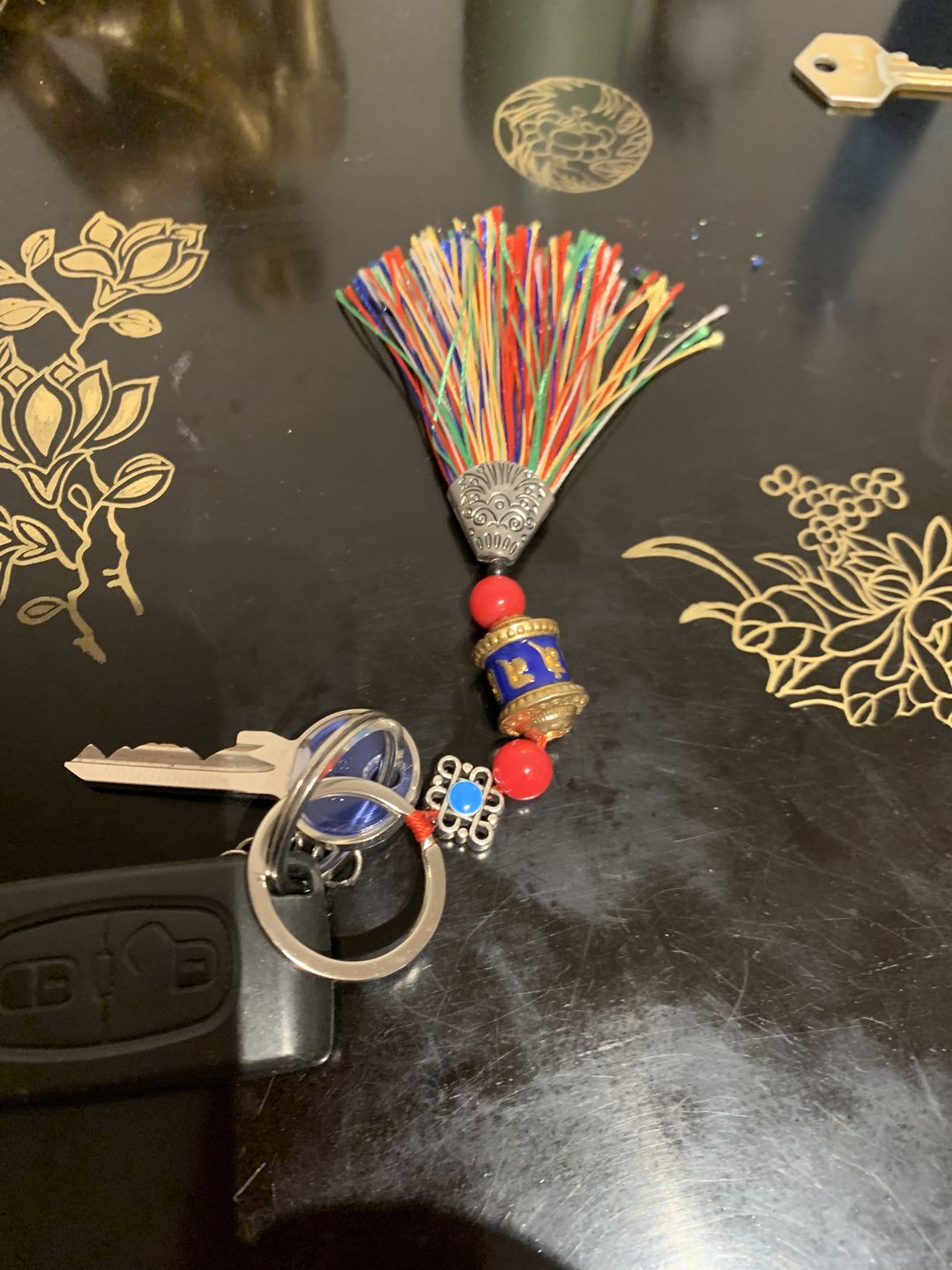 Customer photo review of NEW Porte-clés Tibétain | Amulette Moulin à Prières | NEPAL