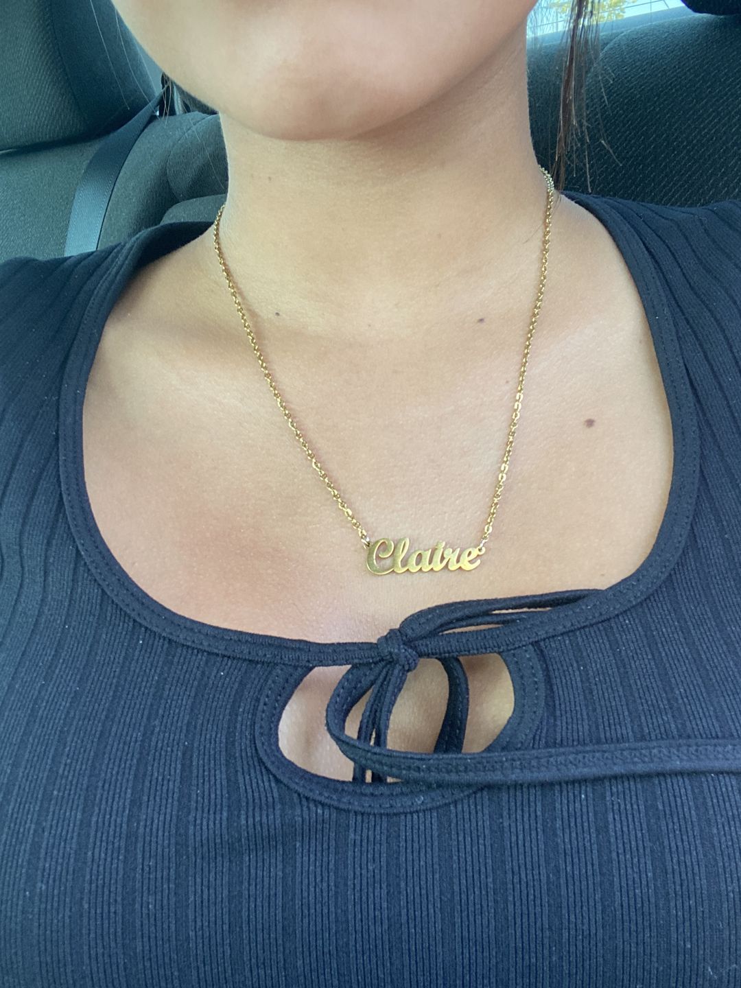 Customer photo review of Personalized Original Name Necklace