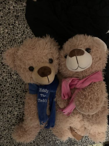 Customer photo review of Peggy the Teddy Backpack