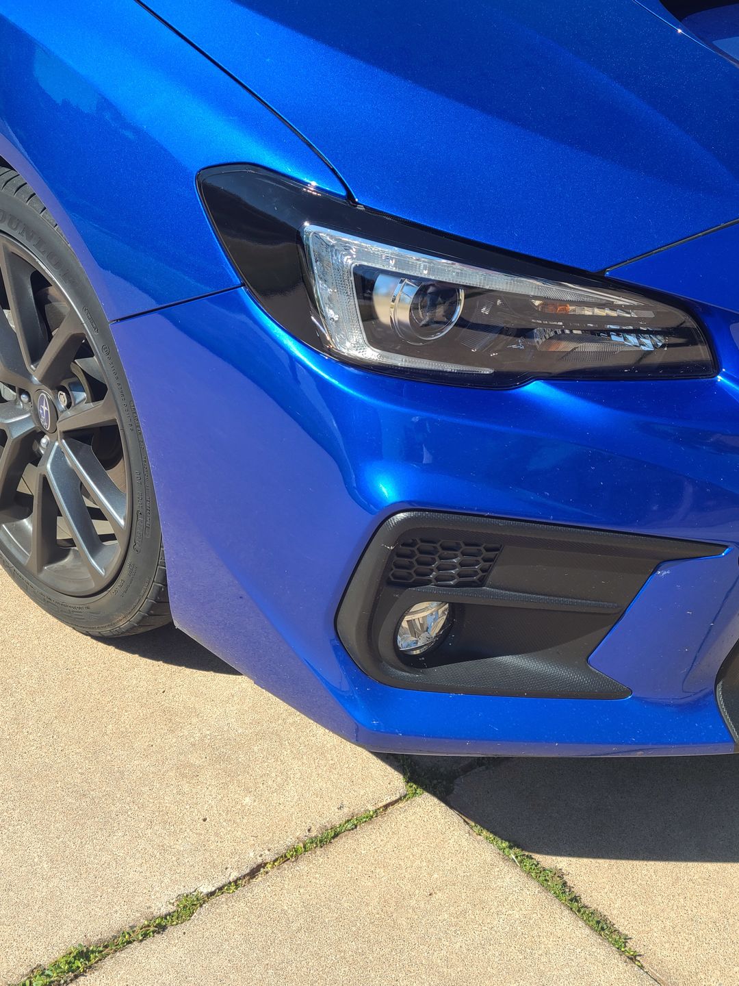 Customer photo review of Blackout Headlight Overlays