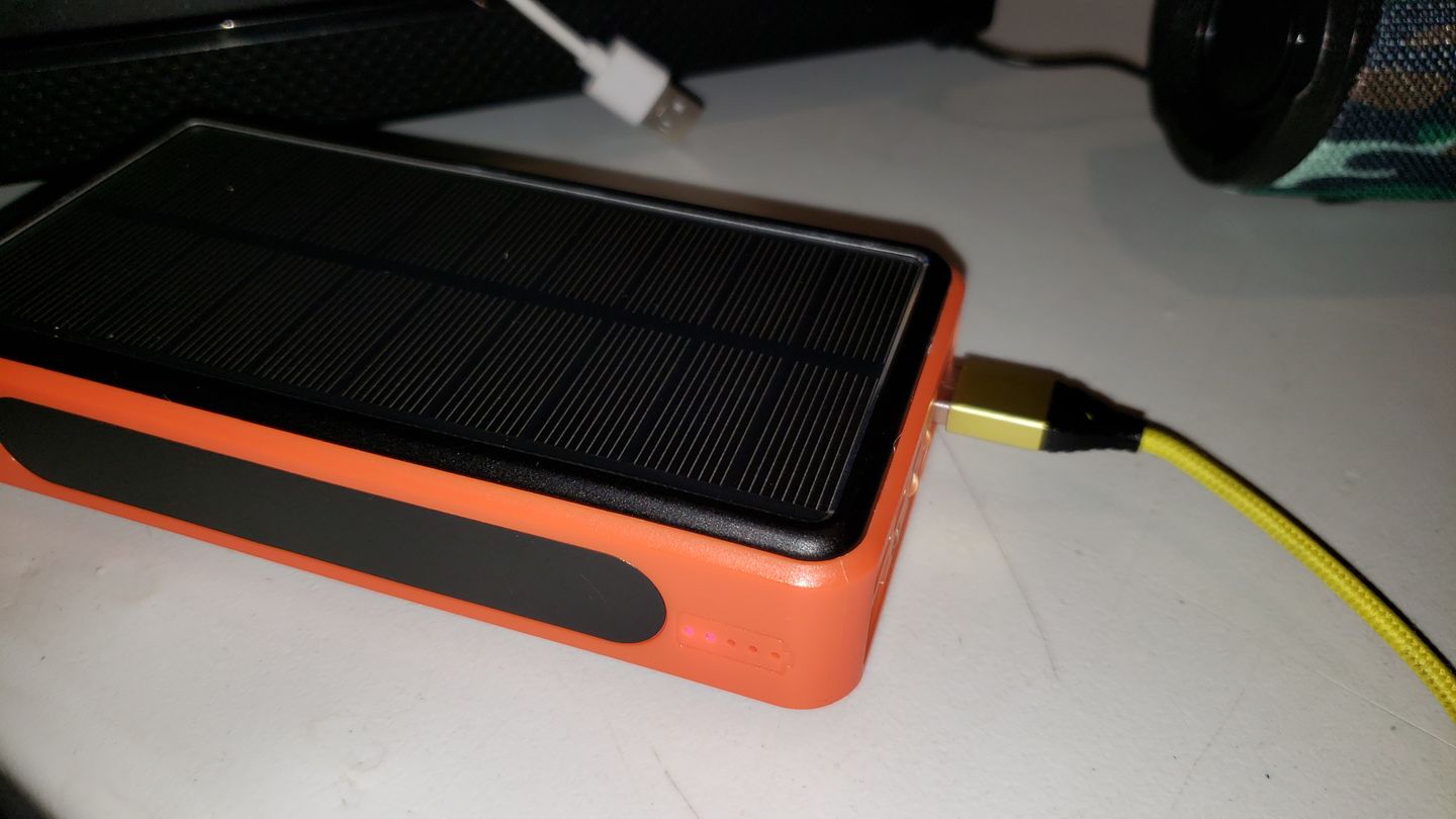 Customer photo review of Ultimate Wireless Waterproof Solar Powerbank 50,000 mAh