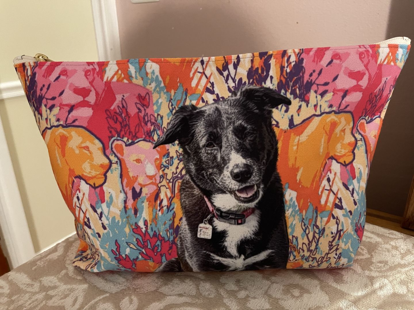 Customer photo review of Custom Pet Art Dopp Kit Bag