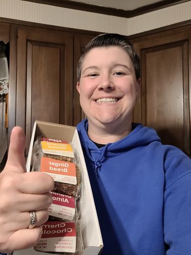 Customer photo review of MEAL BAR SAMPLE PACK - Box of 12