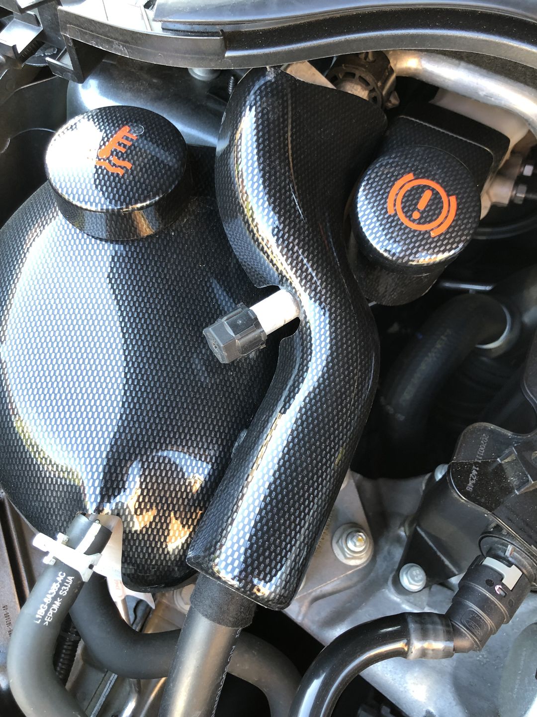 Customer photo review of Proform Rear Air Conditioning (A/C) Cover (various colours) - Fiesta MK8 ST