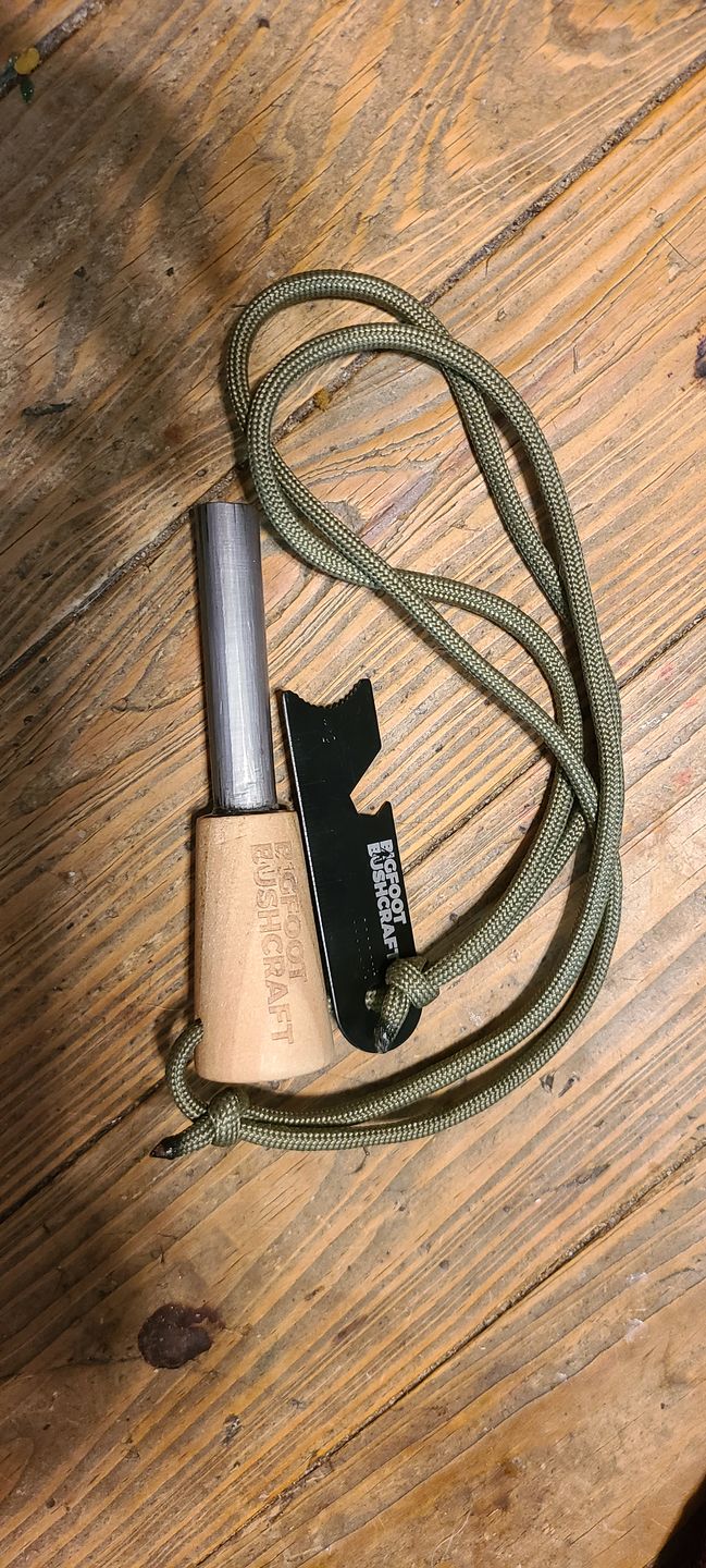 Customer photo review of Extra Thick Ferro Rod + Steel Striker