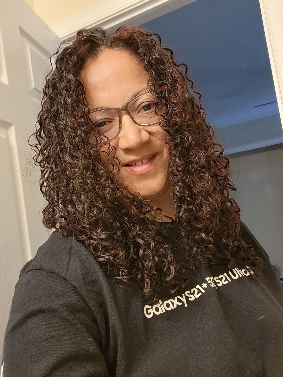 Customer photo review of Curly Hair Moisturizer with Organic Avocado Oil and Organic Jojoba Oil with Lavender Fragrance