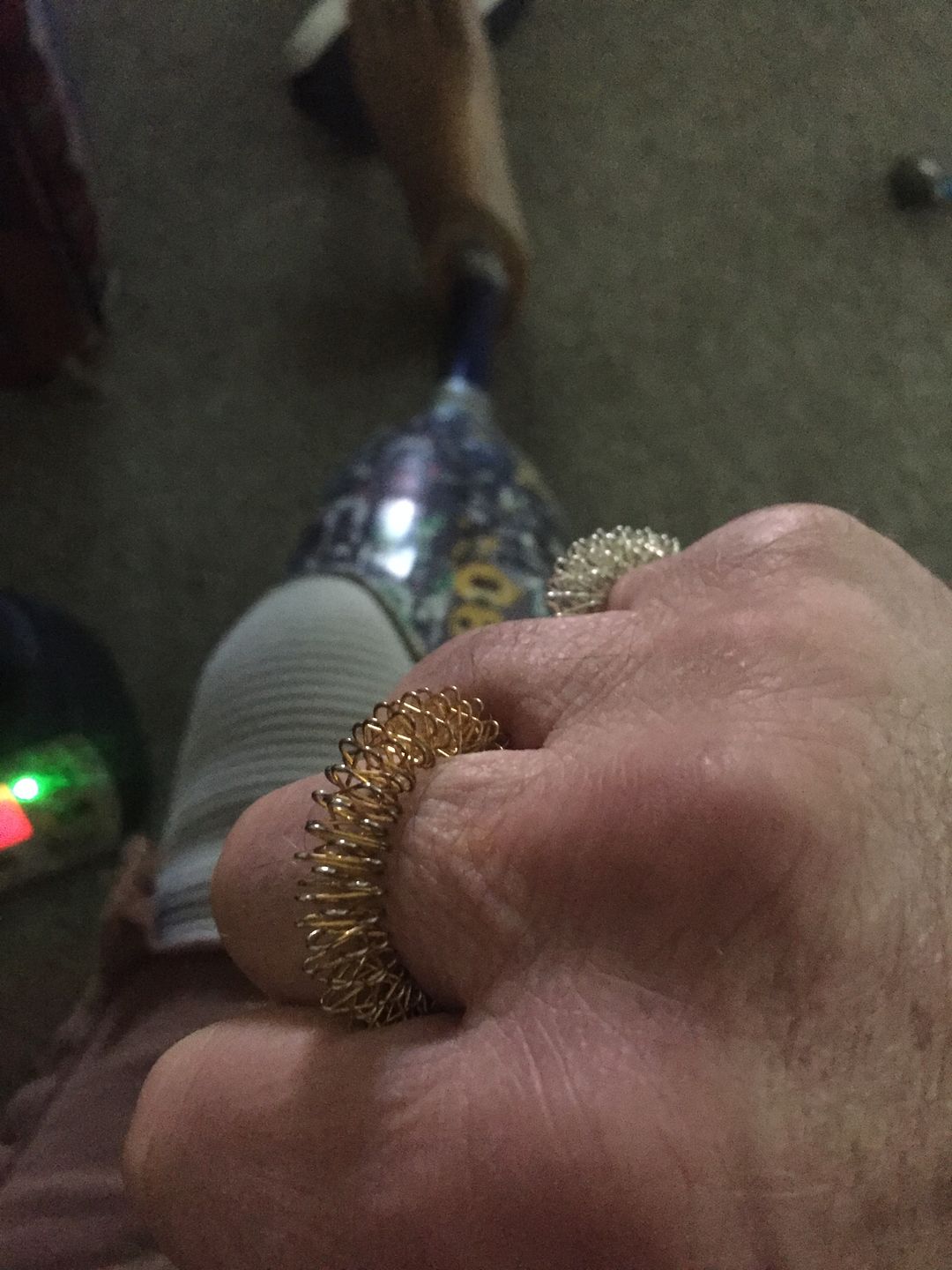 Customer photo review of Acupressure Fidget Rings (x2)