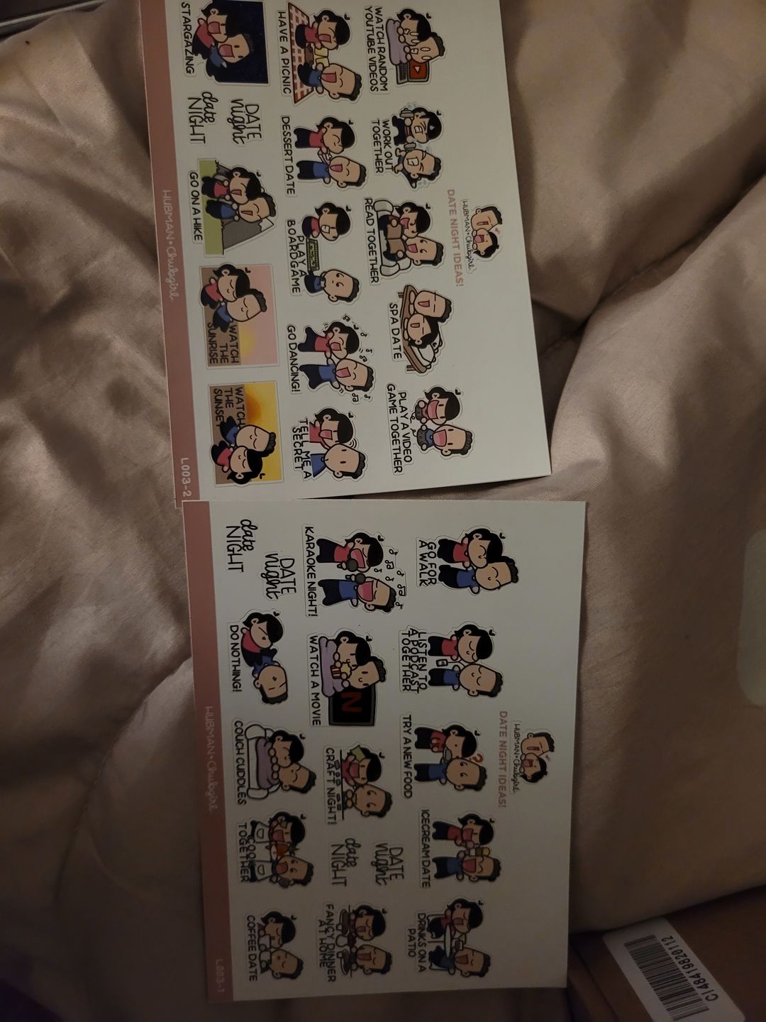 Customer photo review of Date Night Ideas (Set of 2)