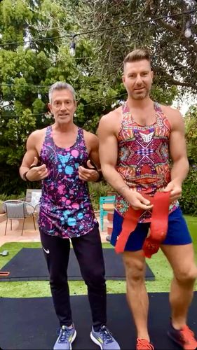 Customer photo review of Size Up Tribal RARE Y-Back Tank