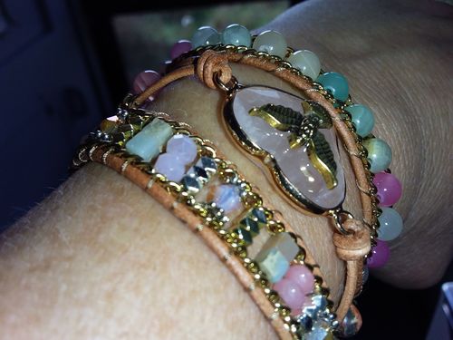 Customer photo review of "TAUBE DER LIEBE" ZARTES WICKELARMBAND